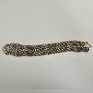 Liquid Metal Mesh Bracelet by Sergio Gutierrez